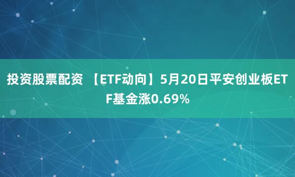 投资股票配资 【ETF动向】5月20日平安创业板ETF基金涨0.69%